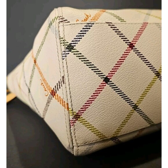 Coach Multicolor Plaid Tote Bag - Picture 11 of 14